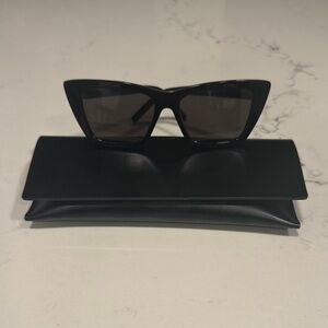 NWOT Saint Laurent SL 276 MICA Black Cat Eye Sunglasses